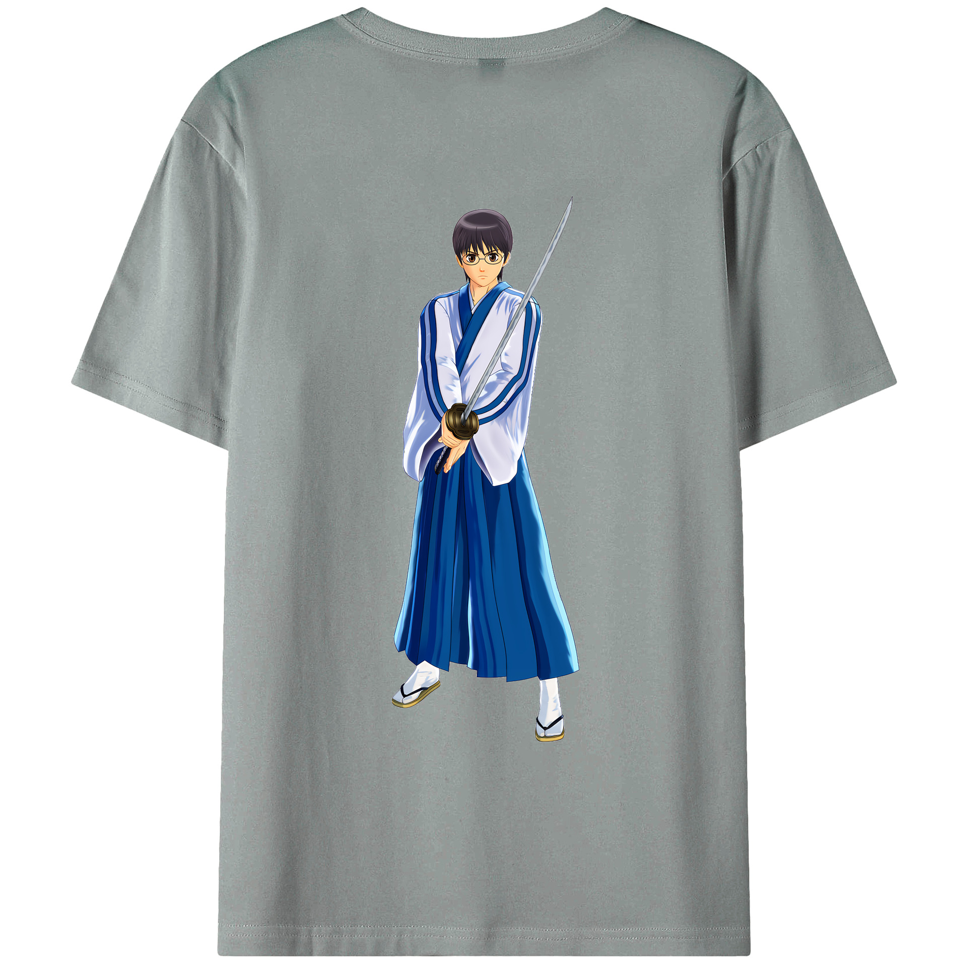 （画像用） ぎんたま 坂田銀時（さかたぎんとき） 神楽 志村新八（しむら しんぱち） GINTAMA Sakata Gintoki Kagura Shimura Shinpachi 綿100％ メンズ半袖Tシャツ（バックプリント） 通気性